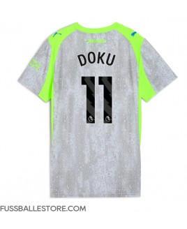 Günstige Manchester City Jeremy Doku #11 3rd trikot Damen 2025-26 Kurzarm